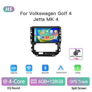 Car Stereo Radio For Volkswagen Golf 4 Jetta MK4 2002- 2006 Navigation Wireless Carplay Android Auto Multimedia Player Head Unit