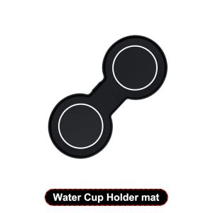 for Tesla Model 3 Y Water Cup Holder Mats Official Drink Bottle Non-slip Coaster Model3 ModelY Pad Interior Accessories