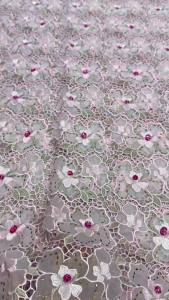 Hot sell African Guipure Cord Lace Fabric For Sewing Women Dress Nigerian Style Water Soluble Lace For Ladys Clothes