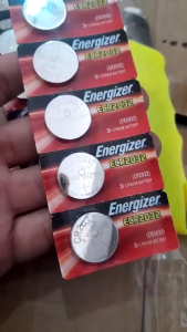 Energizer 3V CR2032 Lithium Coin Battery 5Pcs For Electronic Watch Pedometer Car Key Remote Control Weighing Scale Blood Glucose Meter PC Motherboard Original Long Lasting 8 Year Shelf Life ReadyStock