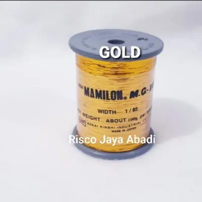 BENANG PLAT BORDIR MAMILON METALIK JAPAN ASLI ISI 100 GRAM
