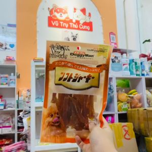 Snack cho chó dạng thanh Gà Sấy Dẻo Doggy Man 80g