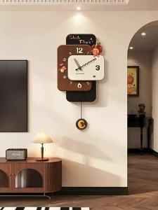 HAOJIUBUJIAN | Quiet Cartoon Midcentury Style Wall Clock