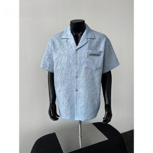 HetingHOME | Hetinghome Loose Mens Short Sleeve Shirt American Style Couples Casual Wear Polyester Fiber Youth Fashion Summer Trend