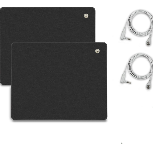 2 Pack Grounding Mat for Desk Bed Earthing Mat Universal Non-Slip Mouse Pad for Anxiety Relief Stress Reduce Sleep Improvement