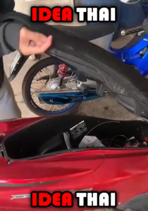 【จัดส่งตอนนี้】ผ้าคลุมเบาะรถมอเตอร์ไซค์น้ำหนักเบาสามารถป้องกันน้ำฝุ่นและรังสีUVที่หุ้มเบาะรถมอเตอร์ไซค์สีดำไซส์