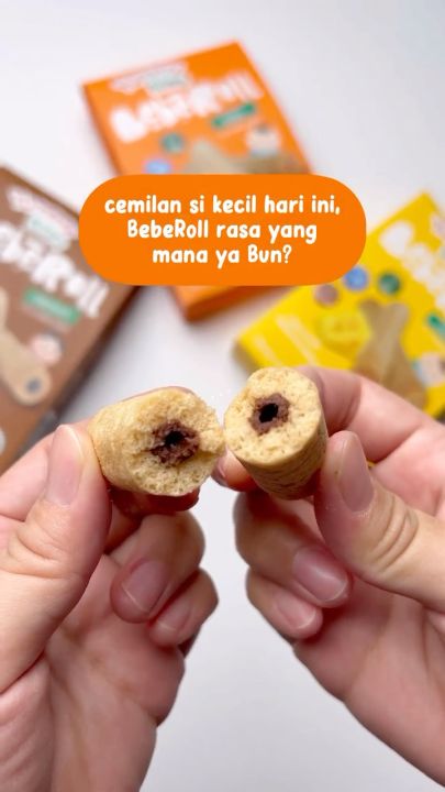 YUMMY BITES - Beberoll Karton Isi 12 pcs | Snack Bayi Mpasi Bentuk Roll