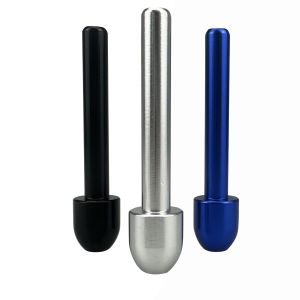 3pcs 70mm Metal Tube Straw Durable Strong Tube With Mushroom Head Cool Gadget for Men