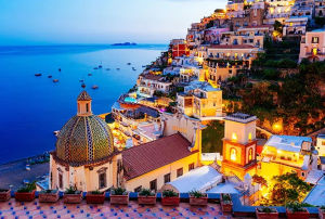Jigsaw Puzzle for Adults 500/1000/1200/2000PCS Positano Coastal Artwork Mindful Game Stress Relief Decor Gift