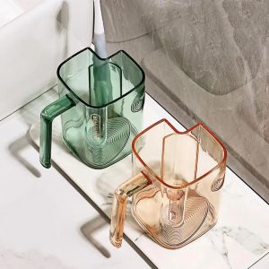 Light Luxury Transparent Mouthwash Cup Household Couple Toothbrush Cup Simple Student Wash Cup Toothbrush Cup
