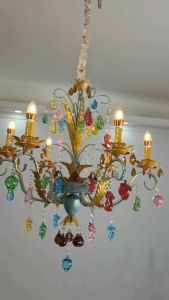 Meiyuan 2025 new ceiling light for living room bedroom light luxury italian-style crystal chandelier with multi color elegance-perfect for modern and classic interiors