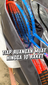 Tas Badminton Jumbo Selempang - Thermo 2 Ruangan | Tahan Air Ringan