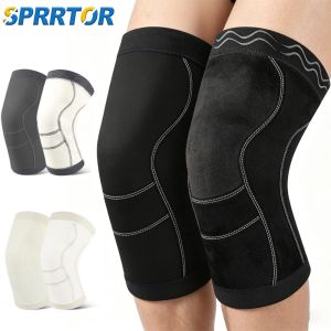 2PCS Fleece-Lined Knee Brace Thermal Warm Knee Pad Support Arthritis Joint Pain Relief Belt Leg Warmer for Knee Care Women