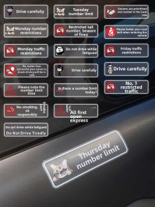 NBM | Decal Xe Hơi Mờ Cho Cảnh Báo Tài Xế