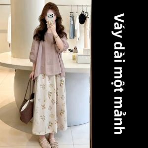 Ge·an·fei | Đầm Hợp Thời Trang Phong Cách Pháp Hoa Văn Mùa Hè