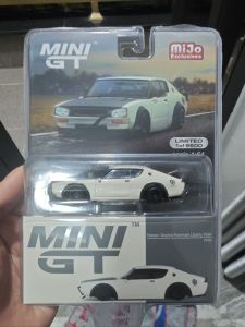 [XESAMSET] Xe mô hình Mini GT 1/64 Nissan Skyline Kenmeri Liberty Walk màu trắng phiên bản MiJo Exclusives giới hạn 1/9600. Hàng sưu tầm chi tiết đẹp. kim loại đúc cao cấp có logo bản quyền nissan sau hộp