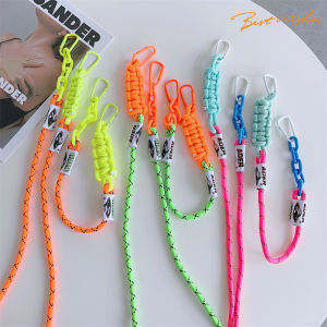 Zeallion Short Long Lanyard Crossbody Shoulder Nylon Straps Keychain Braided Rope with for Mobile Phone Accessories