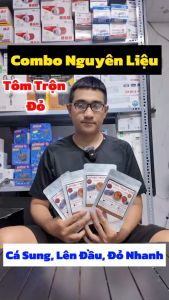 COMBO NGUYÊN LIỆU TÔM TRỘN TIM BÒ TĂNG ĐẦU TĂNG MÀU DINH DƯỠNG CHO CÁ LA HÁN CÁ CẢNH