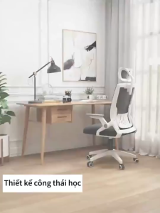 Ghế Xoay Văn Phòng Công Thái Học ghế game Tựa Đầu 3D 360 độ chỉnh độ cao Có bánh xe