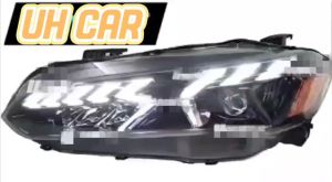 8008 Honda Civic FE 2022 - 2023 Dynamic Led Projector Headlamp With Signal Running ( Clear + Black )