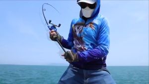 joran pancing spinning fiber solid medium lentur ajiro kujira 8-17 lb max drag 10 kg bisa joran pancing full set