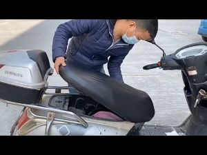 1Pc Universal Motorcycle Elastic Cushion Cover Thickened Car Sun Proof and Rain Proof Leather Seat Cover Water Resistant