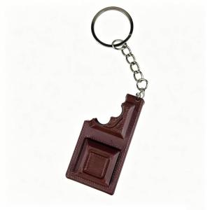 【H】3D Simulated Chocolate Keyboard Fidget Toy Keyboard Fidget Keychain Keyboard Decompression Finger Clicker Toys Stress Relief