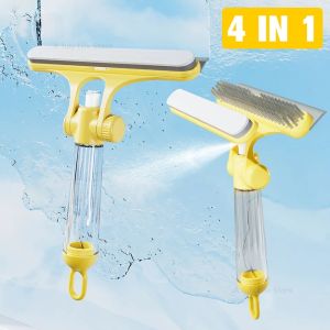 Alat Pembersih Kaca 4 in1 With Botol Spray Multifungsi / Pembersih Kaca