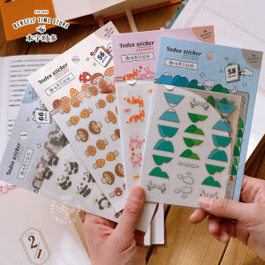 ชุดเครื่องมือสำนักงานรูปสัตว์น่ารักกันน้ำ กระดาษติดตกแต่งหนังสือแบบไม่ซ้ำใคร กระดาษติดอัปเดต แผ่นพับสำหรับธุรกิจ