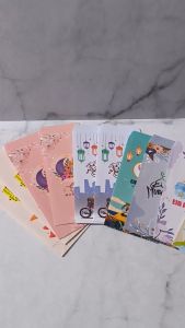 QCF 1 SET 10 PCS Amplop Lebaran Panjang 2025 / Amplop Panjang Muat Uang Kertas Tanpa dilipat Amplop 2025 Amplop Idul Fitri Amplop Lucu Amplop Unik Amplop Gambar Angpao Ampau Angpau