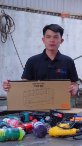 Kệ máy khoan pin XTOOLs tủ đồ nghề phủ lớp sơn tĩnh điện cao cấp thép nhật nguyên tấm giá treo máy khoan pin tủ đựng đồ nghề sửa xe