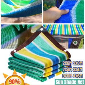 Anti-UV 90% Sunshade Net Garden Plants Shelter Shading Net Swimming Pool Shade Sunblock Car Shed Shade Cover
