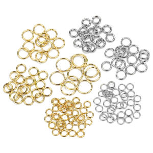 100-200pcs/lot 3-10mm Stainless Steel Jump Rings Single Loop Split Rings Connectors For DIY Jewelry Making Findings Accessories