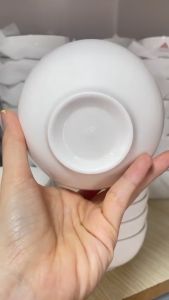 Bộ 10 Chén Sứ (Bát Sứ) Trắng Trơn - Tráng Men Cao Cấp - Chén Sứ Chén Cơm Bát Ăn Cơm