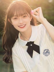 Japanese Style Short Sleeve White Shirt Top Set High School Graduation Uniform Female Student Uniform Sweet Straight Cotton Blend