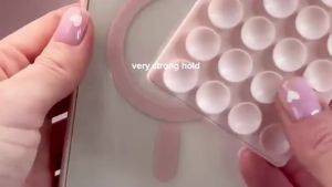 Magnetic suction phone grippy for case silicone cup sticky mount for iPhone 12/13/14/15/16 Pro Max/Pro/Plus/ hands-free selfie/Video for TikTok creator/influencer light blue