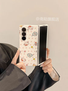 Samsung ZFold7 ZFold5 ZFold4 ZFold3 Phone Case Foldable Screen Protective Cover Womens Polka Dot Anti-Fall Cute Cartoon Cat Ins Style