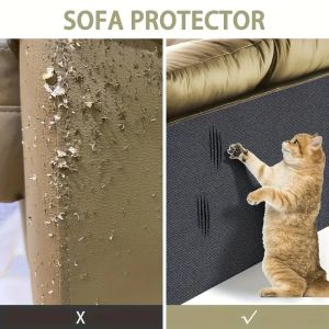 HATELI Trimmable Cat Scratch Mat Cat Scratch Carpet Self Adhesive Cats Scratcher Mat Sofa Wall Scratching Post Self- Adhesive Tape Carpet Scrapers Anti Cat Scratch Sofa Protector