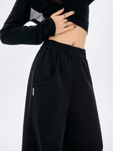 American Style High Waist Slim Fit Jazz Dance Pants Womens Casual Trousers Banana Shape Spring Autumn New Arrival