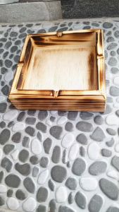 Asbak Murah Antik: Aesthetic Motif Bakar & Asbak Kayu Jati Unik