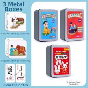 QILEYUAN | Illustrated Idiom Guessing Card Game Educational Card Toy
