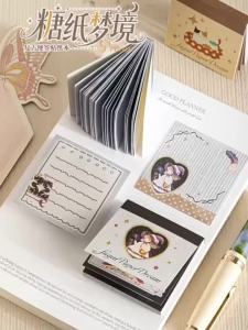 Retro Writing and Decoration Paper Stickers Book