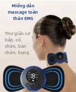 Miếng Đệm Massage Cổ Bằng Điện EMS Micro Current Giảm Áp Lực Vai Và Cổ Thiết Bị Massage Định Hình Cơ Thể Chất Liệu Cao Su