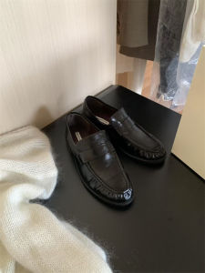 XIANNIWEI | Vintage Slip-On Womens Loafers Spring Autumn Wrinkle Japanese British Style Thick Heel