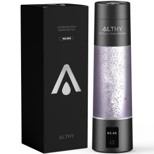 ALTHY Performance Molecular Hydrogen Water Generator Bottle DuPont SPE&PEM Dual Chamber lonizer + Charging&Time Display