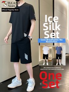 TUCANO | Cool Silky Summer Mens Loose Casual Set T-Shirt & Shorts