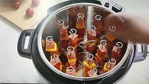 Monqiqi เตาปิ้งย่างสำหรับหม้อทอดไร้น้ำมัน เตาบาร์บีคิว สแตนเลส 304 มี 2 ขนาด ชั้นเสียบไม้แนวตั้ง