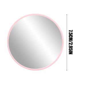 High-Definition Portable Selfie Convex Mirror Makeup Round Mirror Perfect for Touch-ups Anytime Lightweight Compact Ideal for Travel