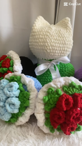 Crochet Chunky Bouquets Gift for Anniversary / Gift for Birthday / Gift for Graduation