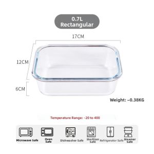 DONGZHIHUI | Durable Heat-resistant Glass Dish Large Microwave and Oven Use